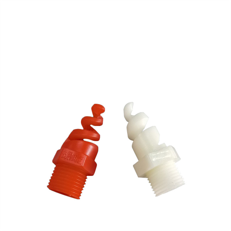 1/4 à 1 pouce en plastique rouge blanc pp buse d\'époudeur à gaz d\'échappement